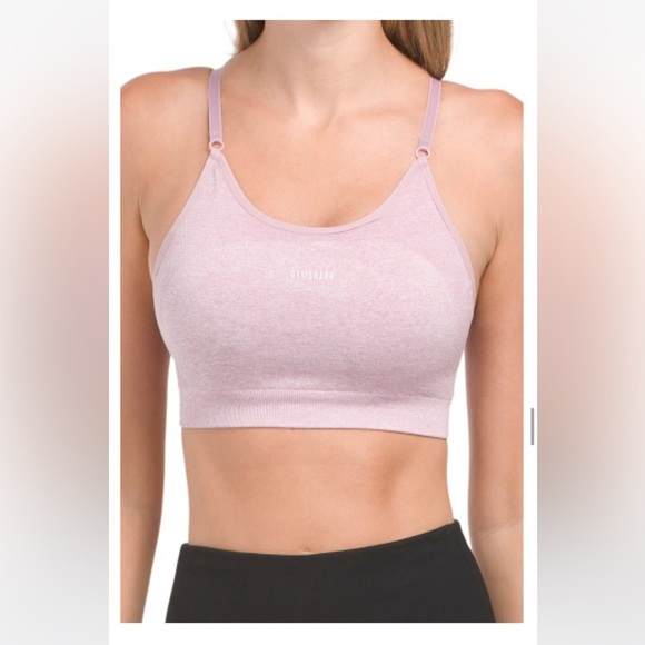 Gymshark Lavender Flex Strappy Sports Bra NEW - Picture 3 of 6